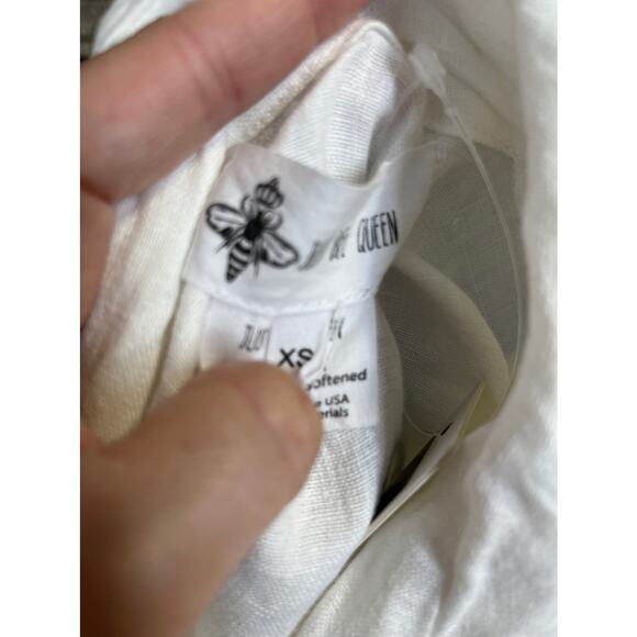 Just BEE Queen Chiara Dress V Neck Ecru XS - Picture 5 of 11